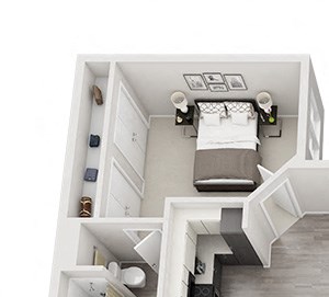 Two Bedroom Floor Plan - B9 Two Bedroom Floor Plan - B9